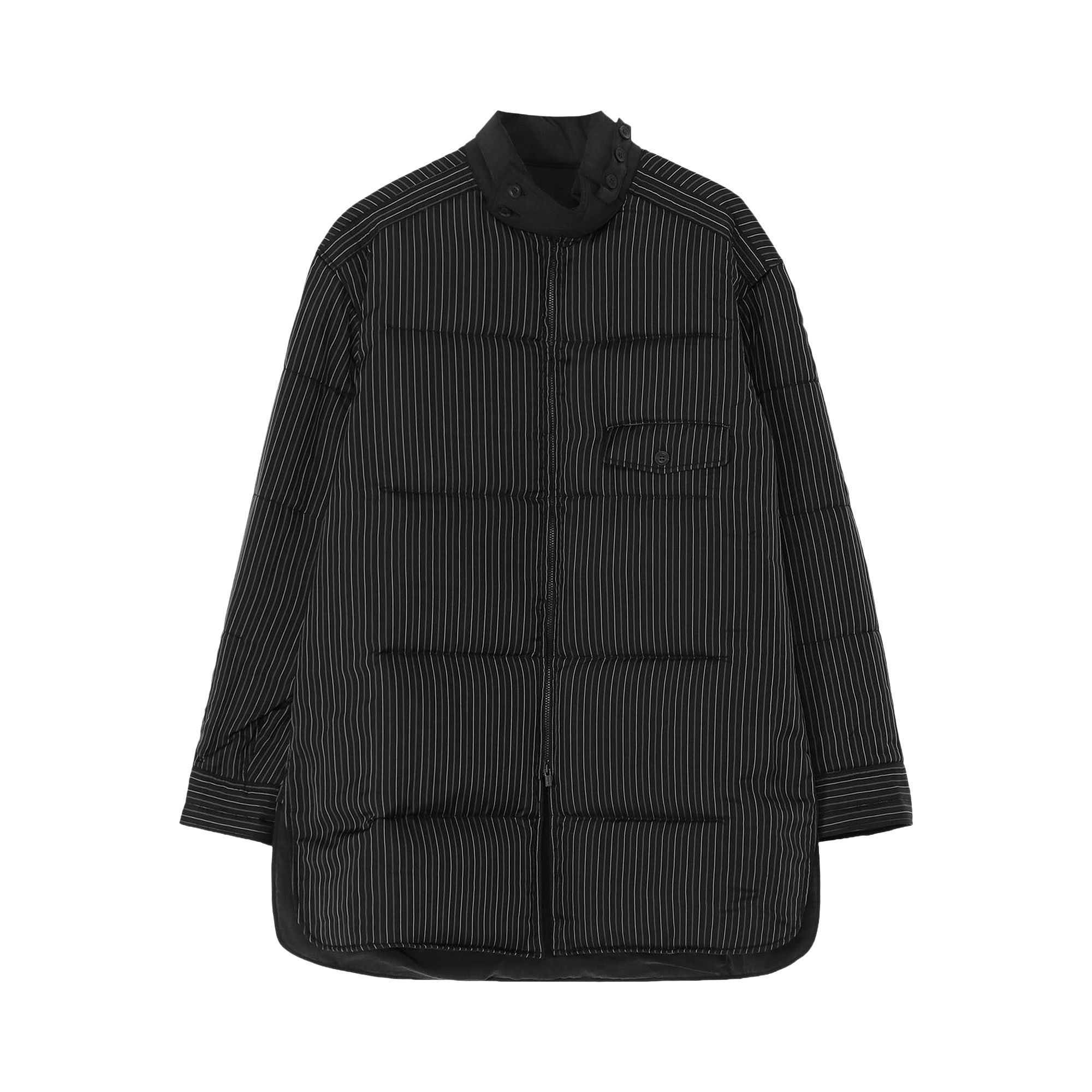 YOHJI YAMAMOTO POUR HOMME Pre-owned Chin Strap Padded B Coat 'black' | Men's Size 2