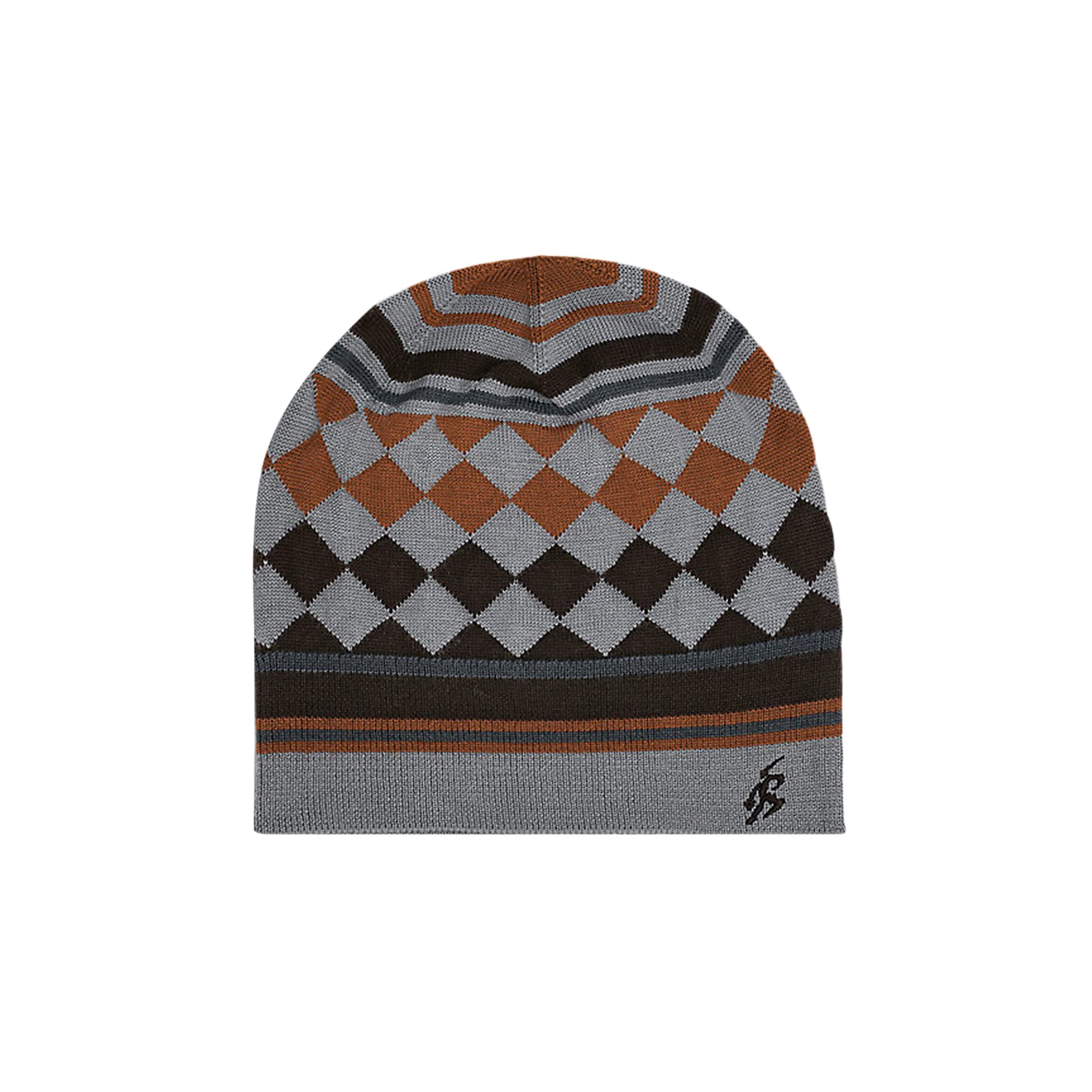 Pre-owned Asics X Kiko Kostadinov Novalis Aquifolia Knit Hat 'mist/rust' | Grey | Men's Size Onesize In Gray