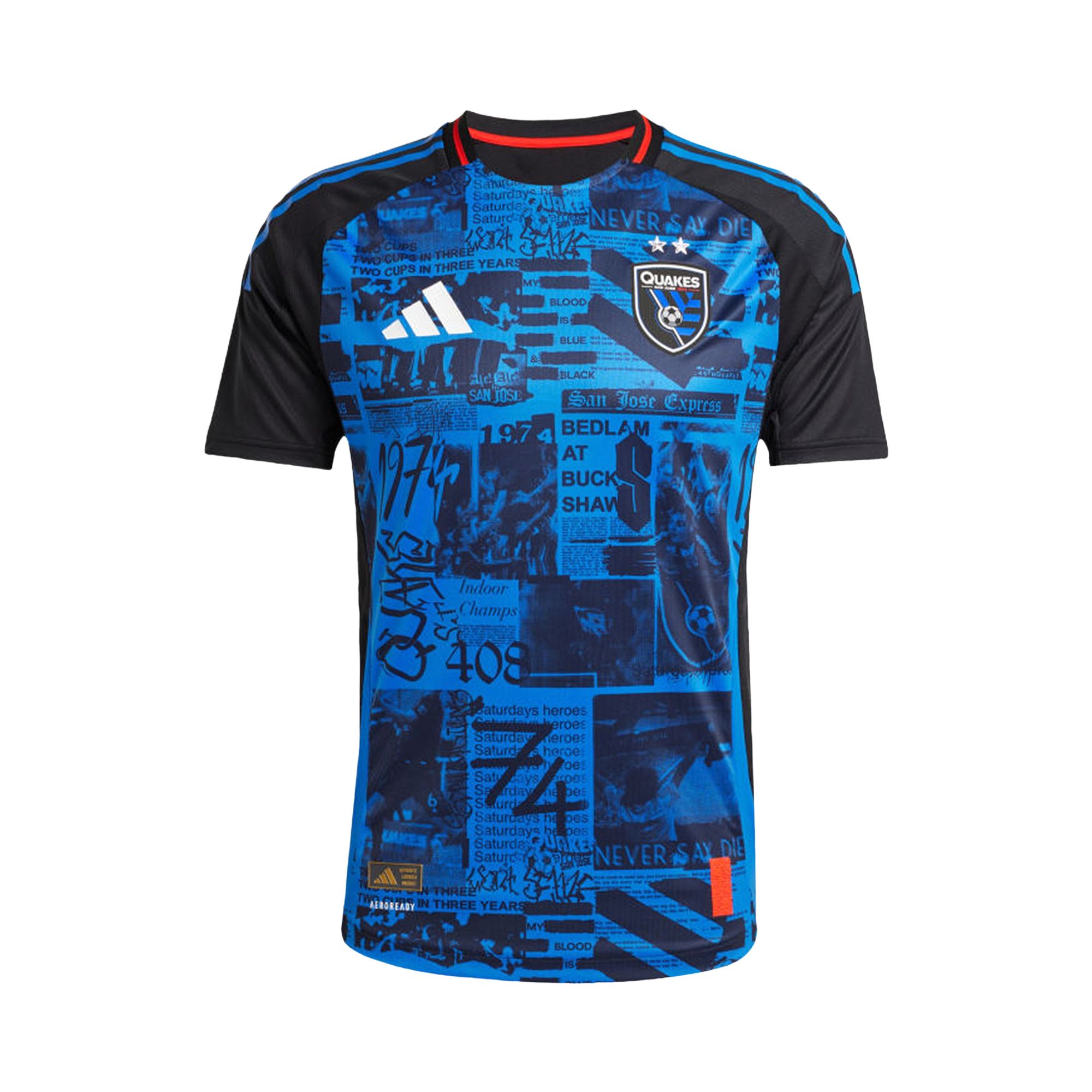 Pre-owned Adidas Originals Adidas San Jose Earthquakes 25/26 Home Authentic Jersey 'black' | Men's Size Xs