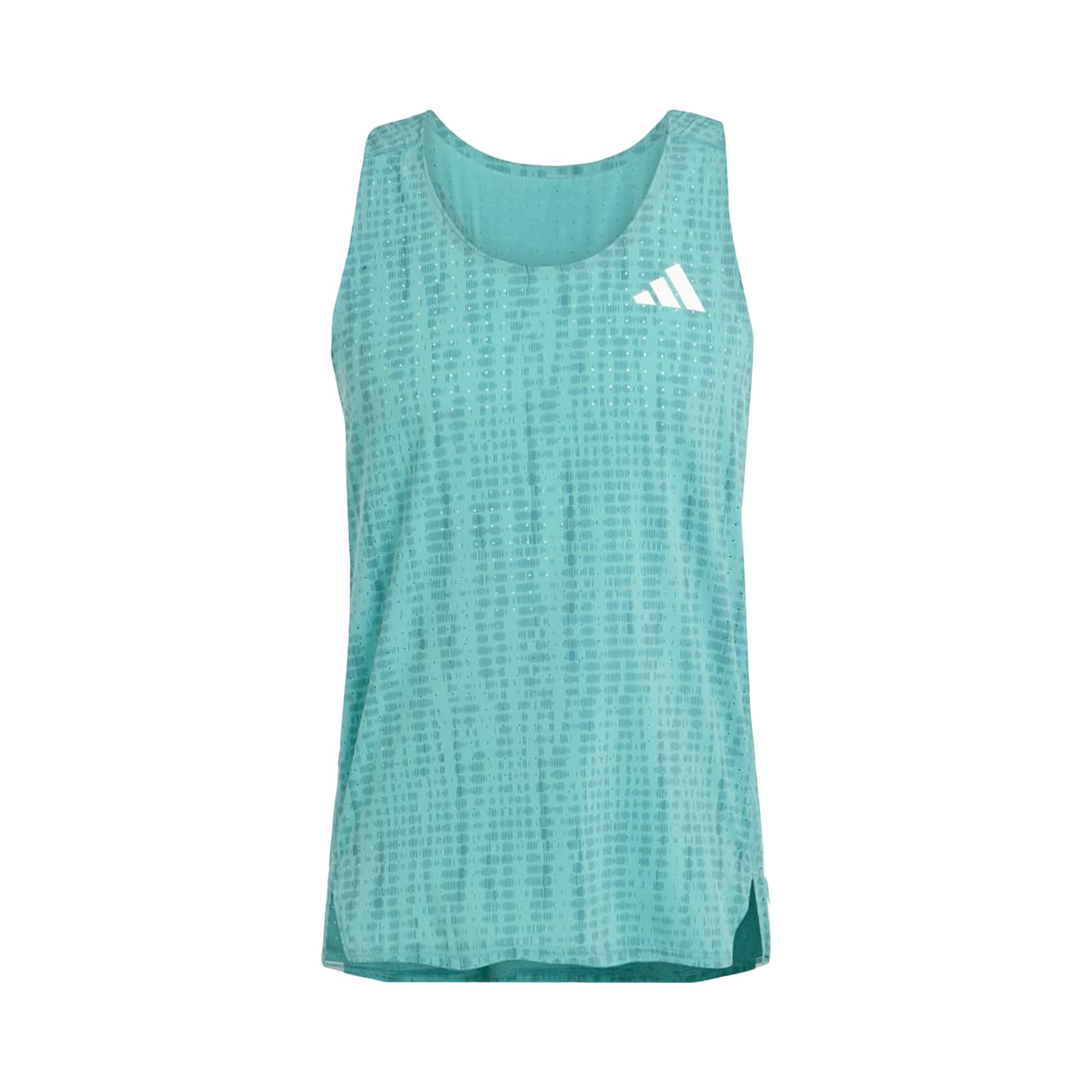 ADIDAS ORIGINALS Pre-owned Adidas Adizero Running Singlet 'powder Teal/preloved Teal' | Green | Men's Size M