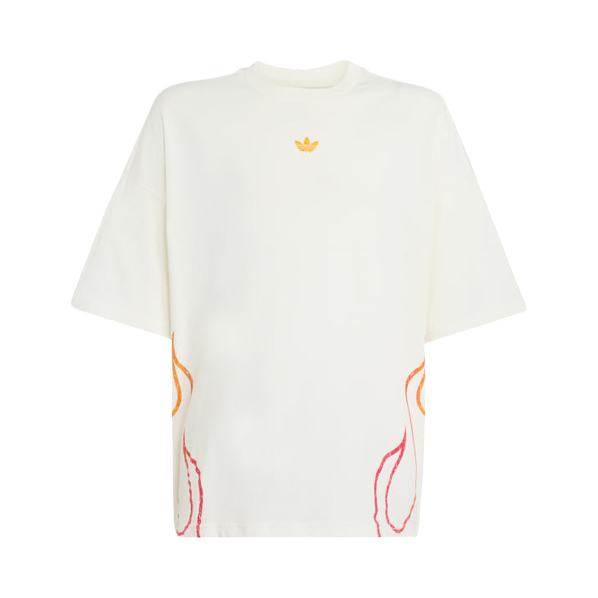 ADIDAS ORIGINALS Pre-owned Adidas Flames Tee 'off White' | Kid's Size S