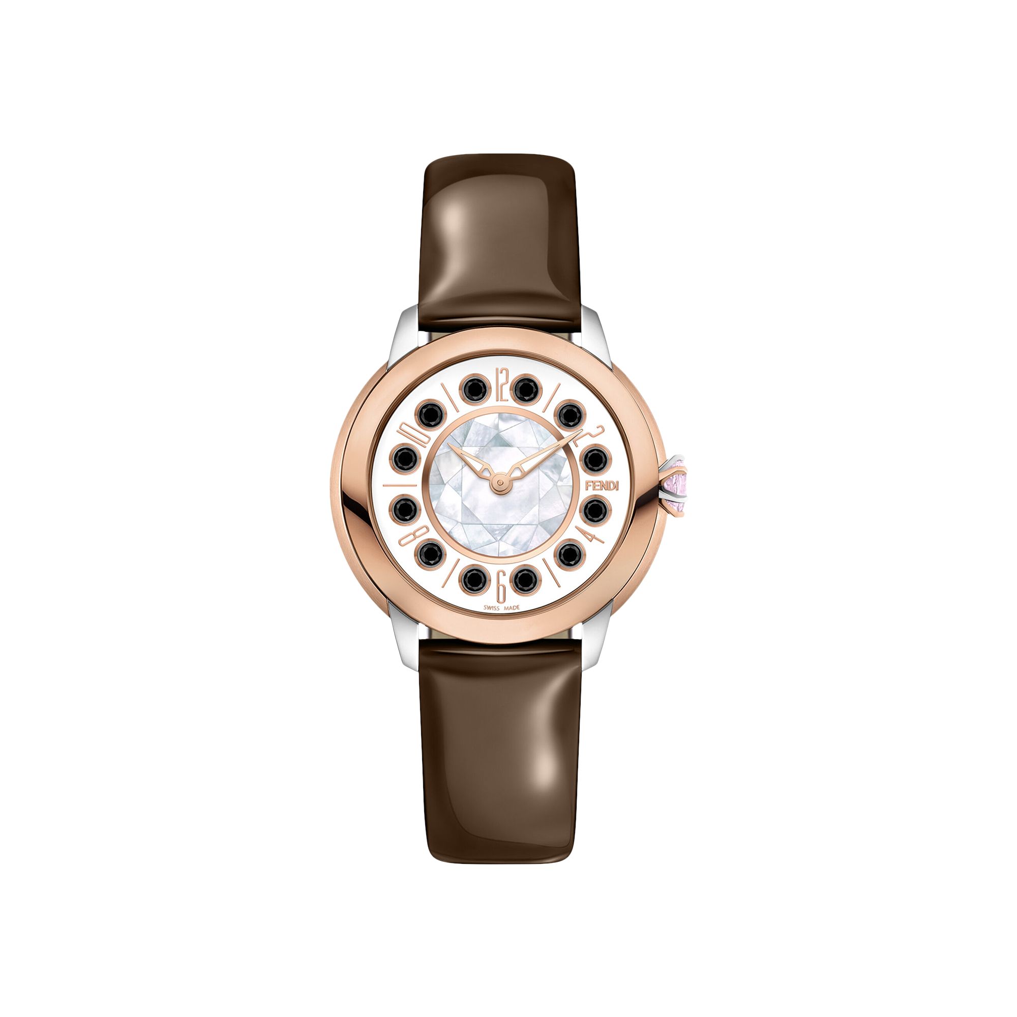 FENDI Pre-owned Ishine Mother Of Pearl Watch 'two Tone' | Gold | Women's Size Onesize