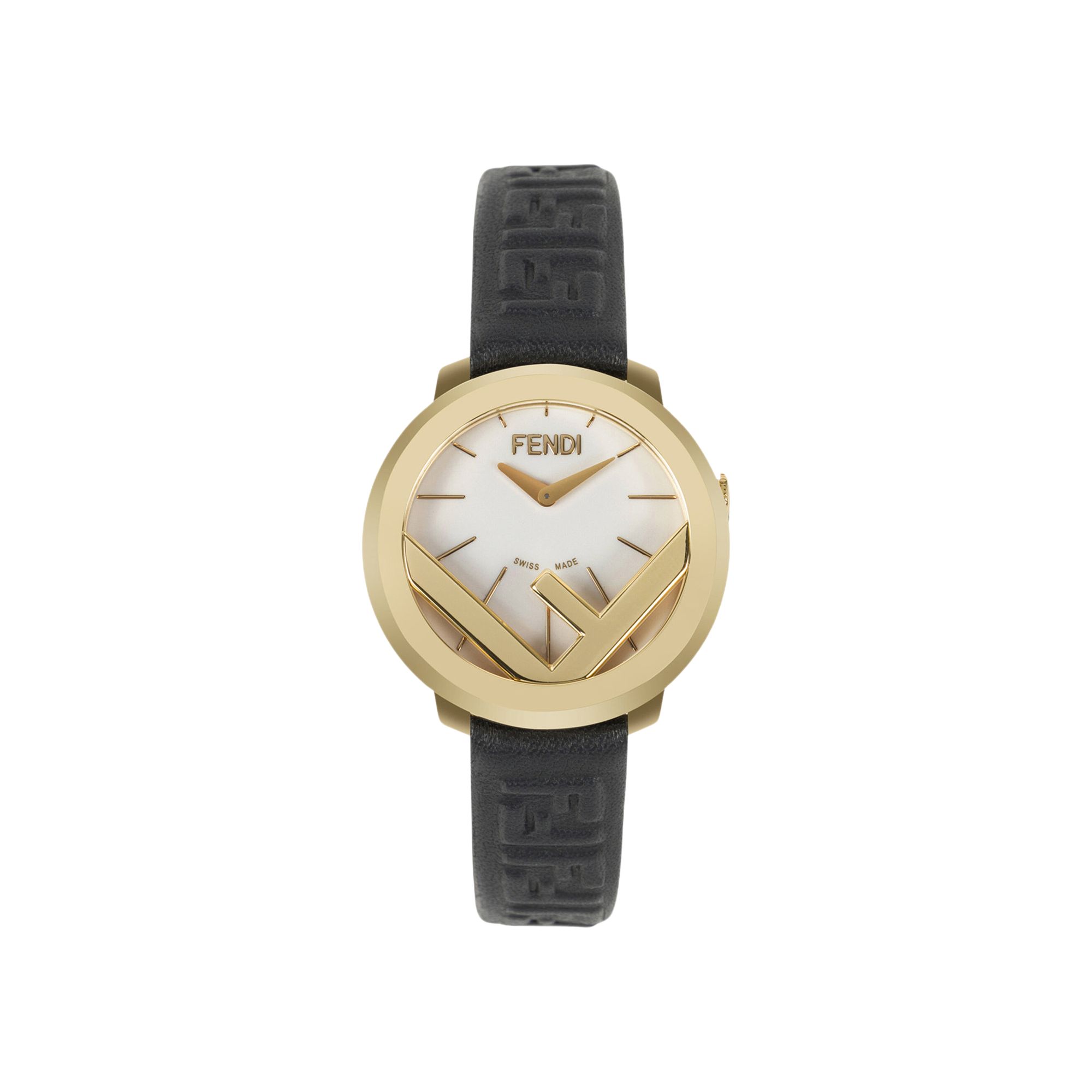 FENDI Pre-owned F Is Leather Watch 'gold' | Women's Size Onesize