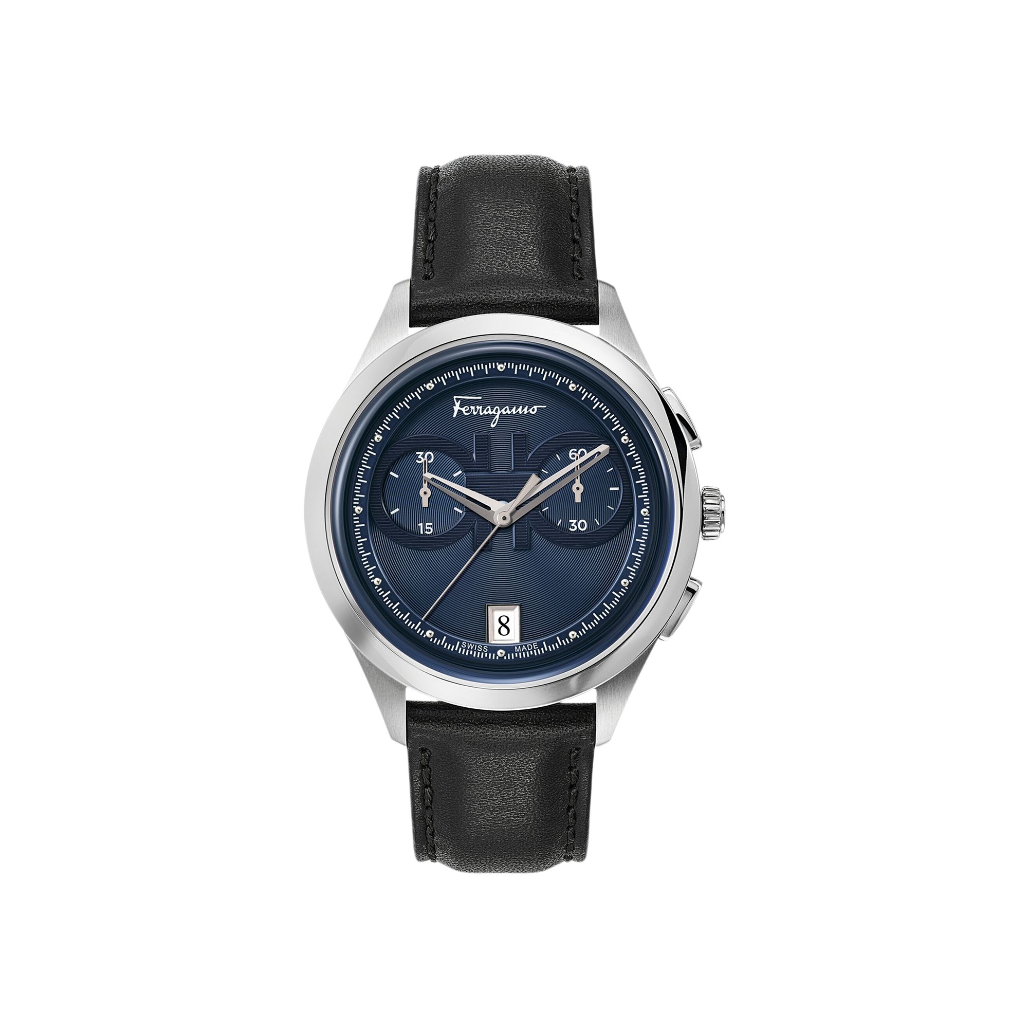 FERRAGAMO Pre-owned Racing Chronograph Watch 'stainless Steel' | Silver | Men's Size Onesize