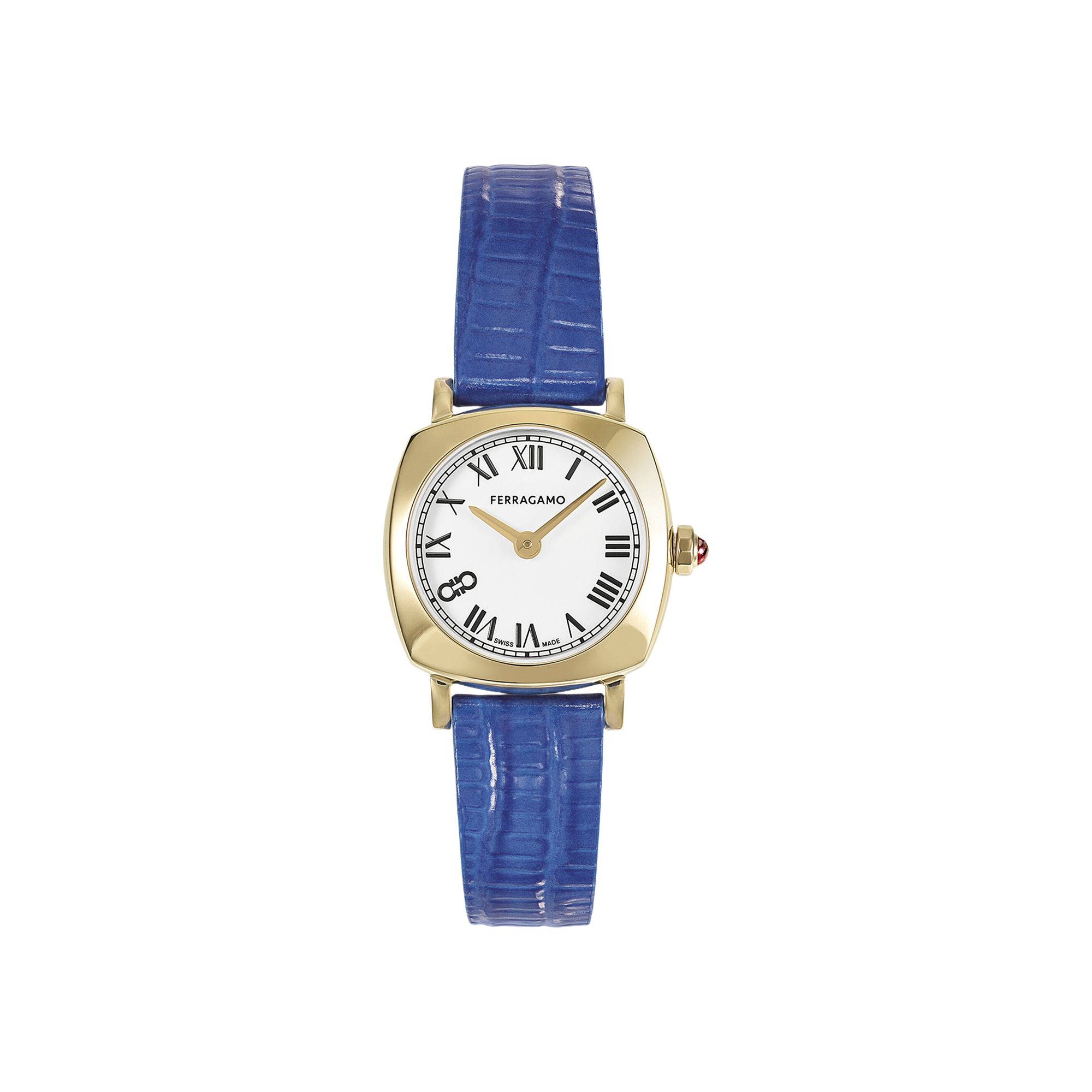 FERRAGAMO Pre-owned Soft Square Leather Watch 'gold' | Women's Size Onesize