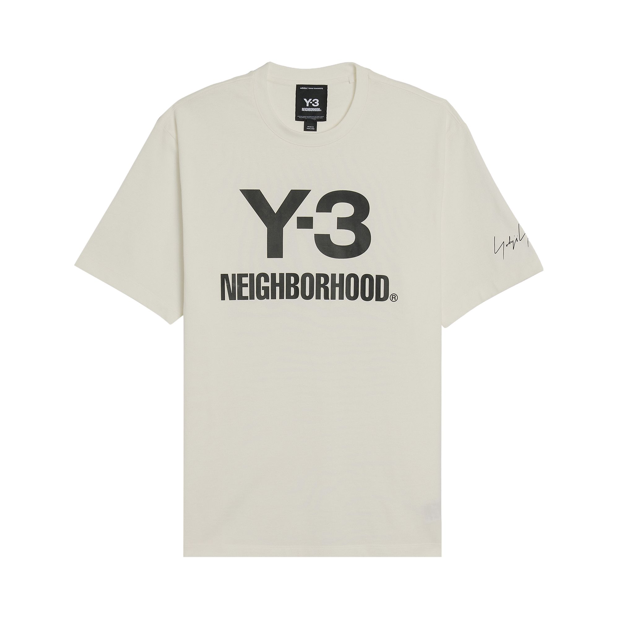 Click to view more detailed imagery on our partner's website Pre-owned Y-3 X Neighborhood Logo Tee 'white' | Men's Size S