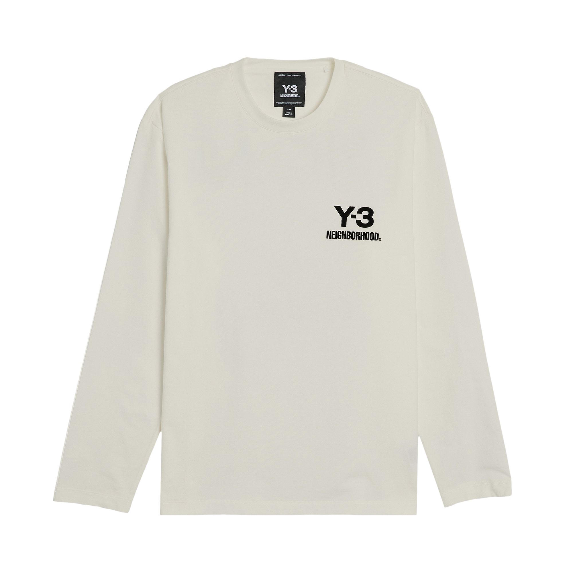 Pre-owned Y-3 X Neighborhood Logo Long-sleeve Tee 'white' | Men's Size S