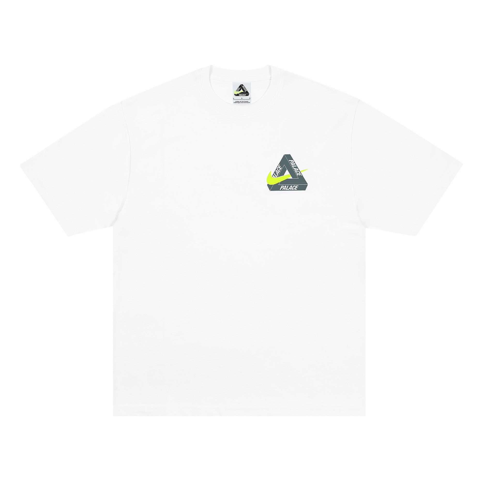 Click to view more detailed imagery on our partner's website Pre-owned Palace X Nike Tri Swoosh T-shirt 'white' | Men's Size M