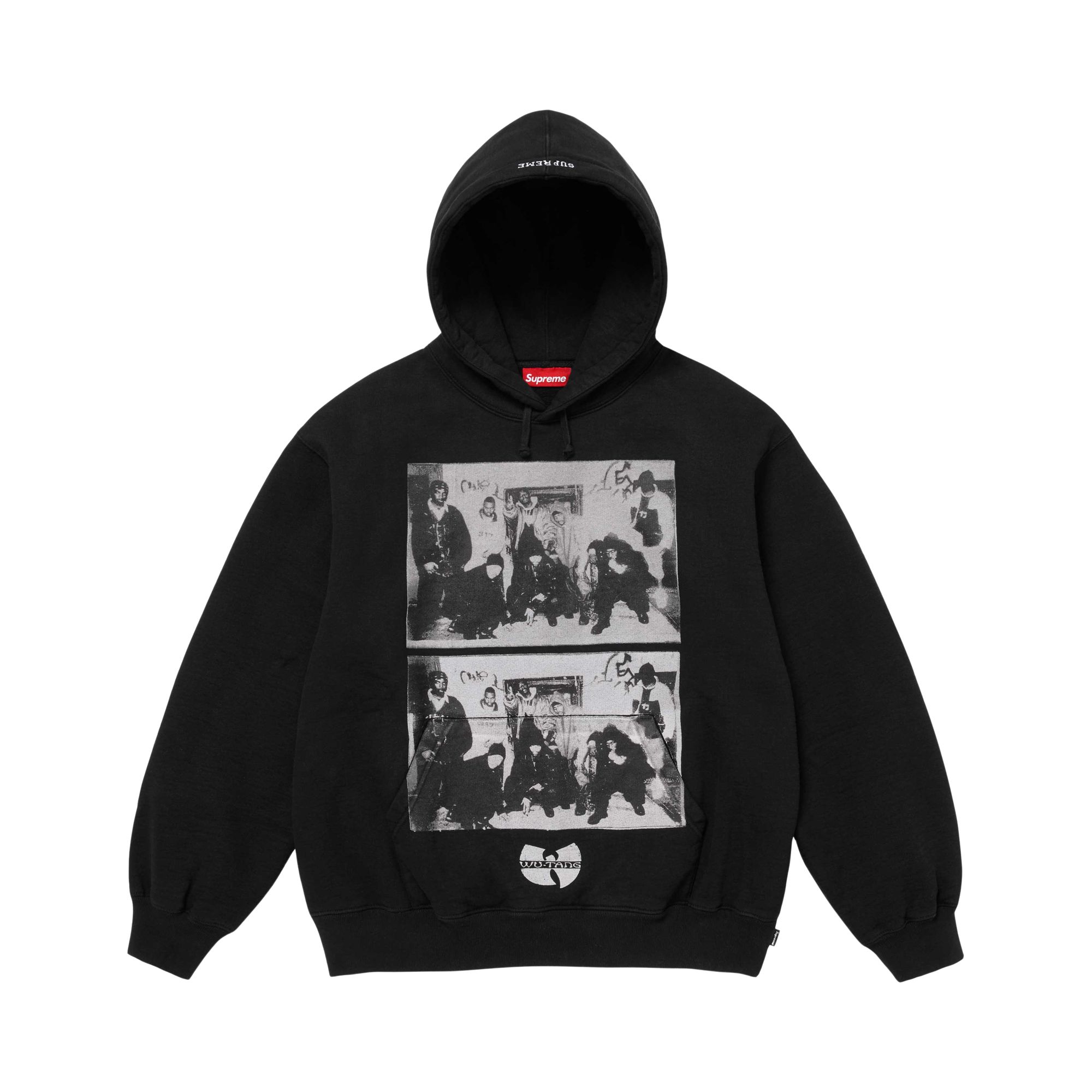Pre-owned Supreme X Wu-tang Clan Hooded Sweatshirt 'black' | Men's Size M