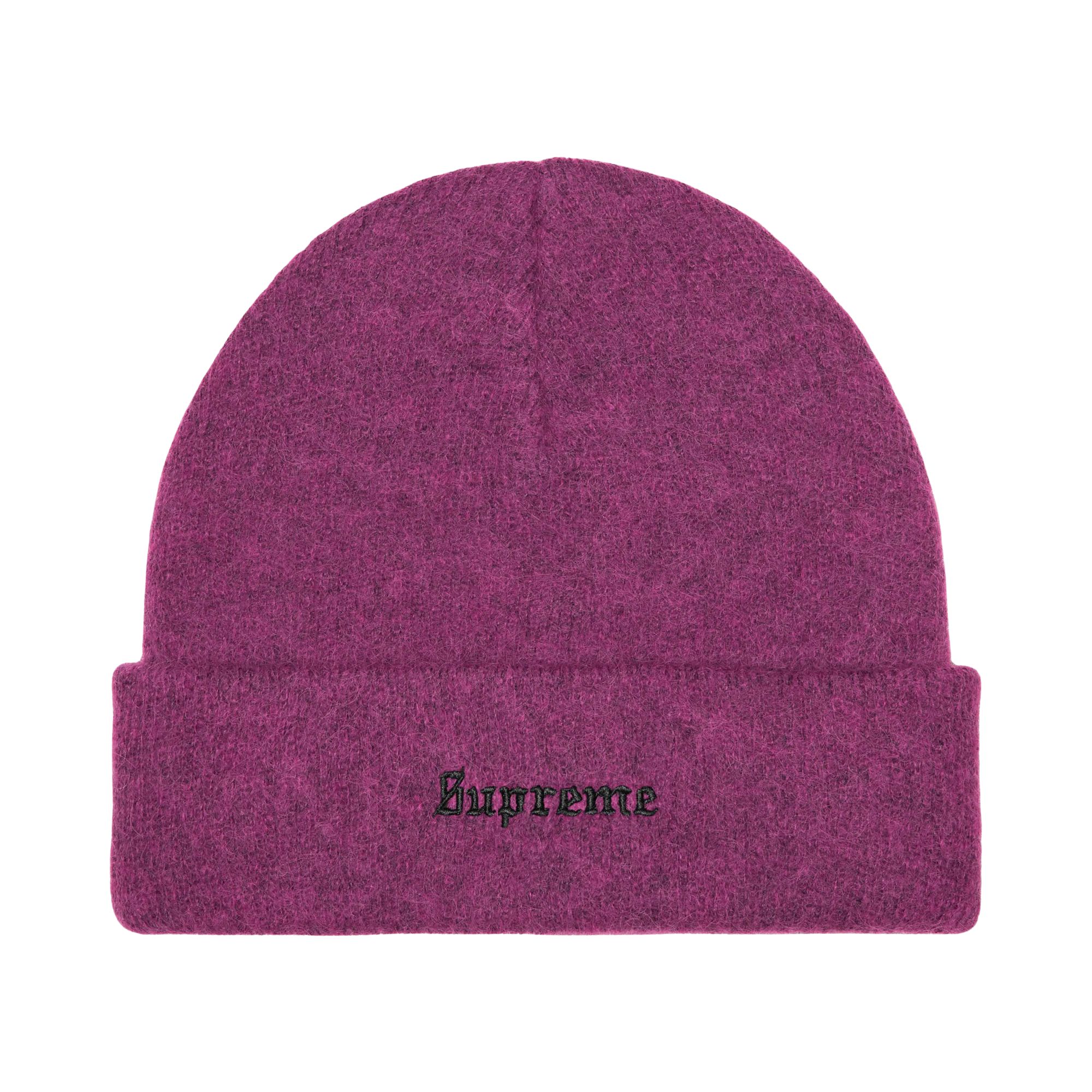 SUPREME Pre-owned Mohair Beanie 'plum' | Purple | Men's Size Onesize