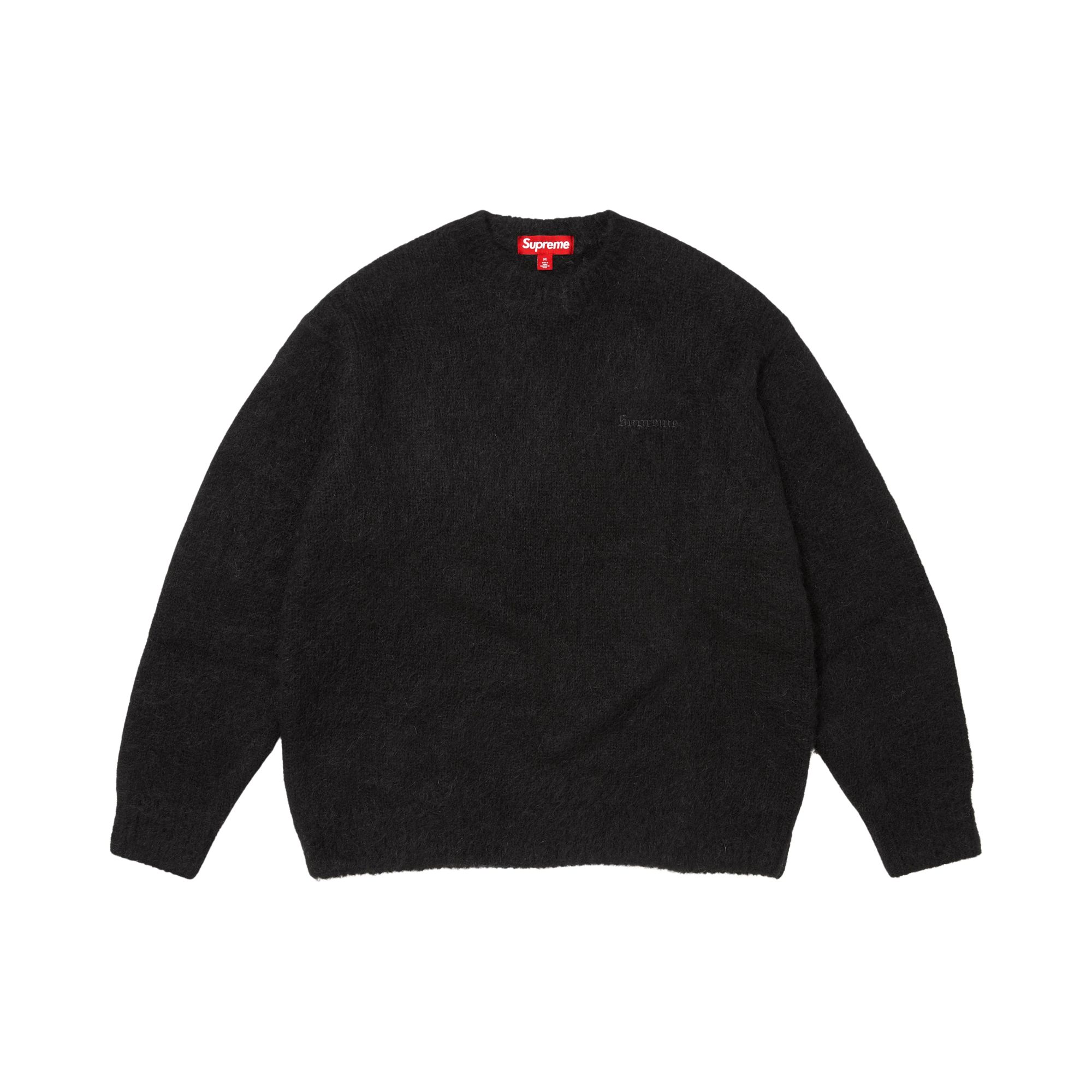 Pre-owned Supreme Brushed Mohair Sweater 'black' | Men's Size L