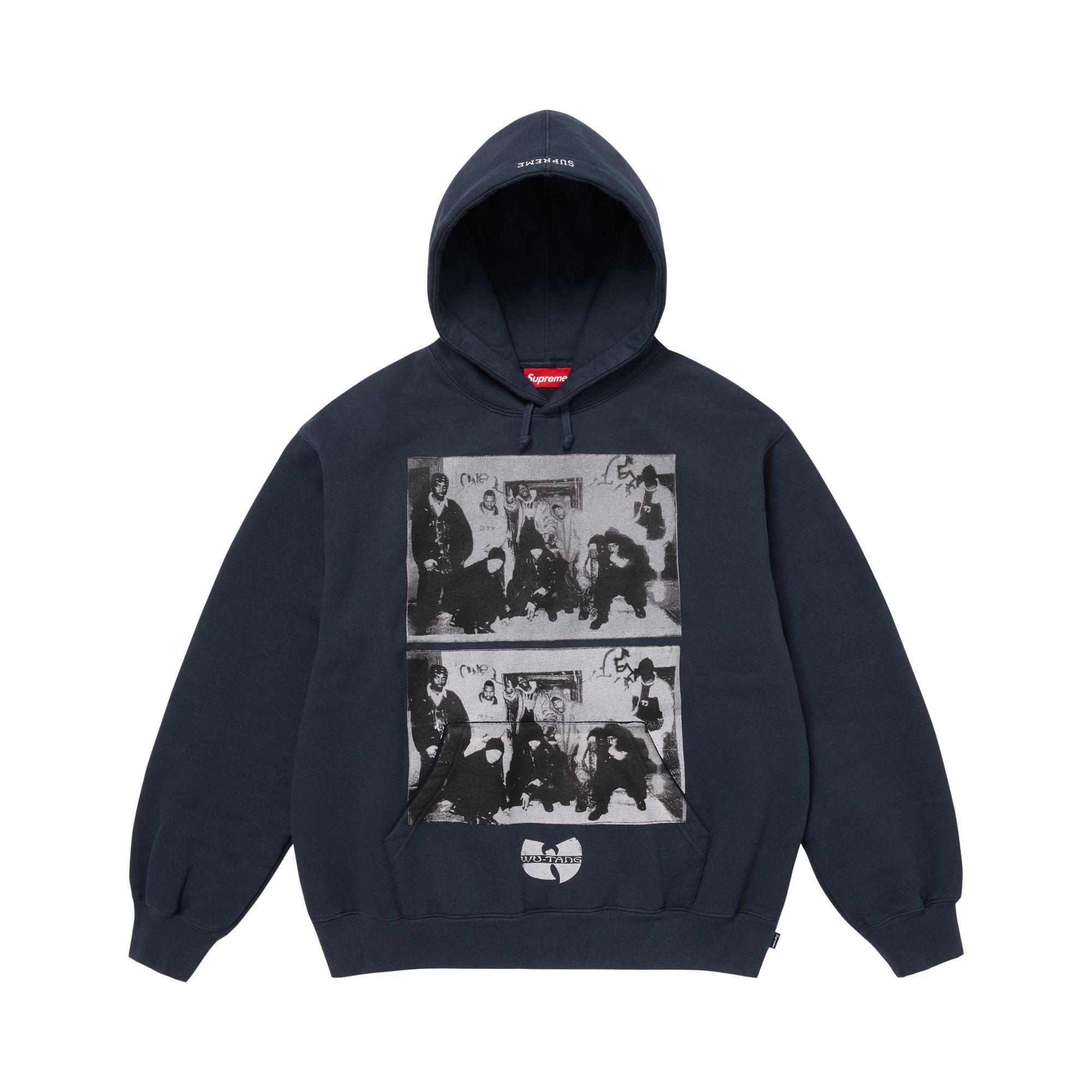 Pre-owned Supreme X Wu-tang Clan Hooded Sweatshirt 'navy' | Blue | Men's Size Xxl