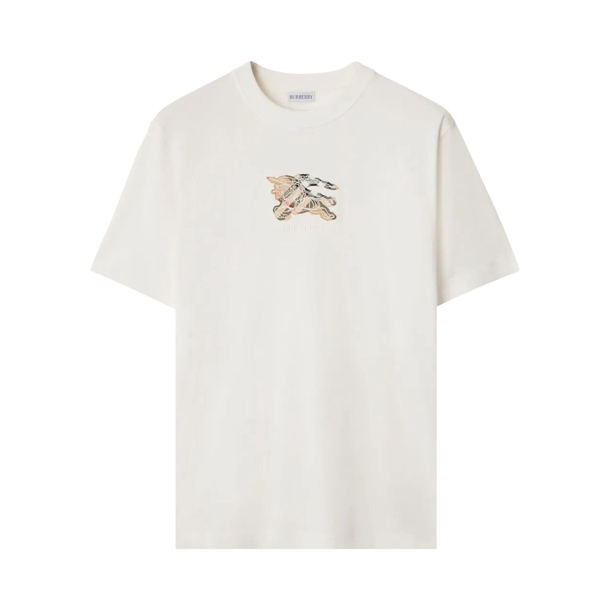 Pre-owned Burberry Short Crew Neck Sleeve T-shirt 'chalk' | Tan | Men's Size L In Brown