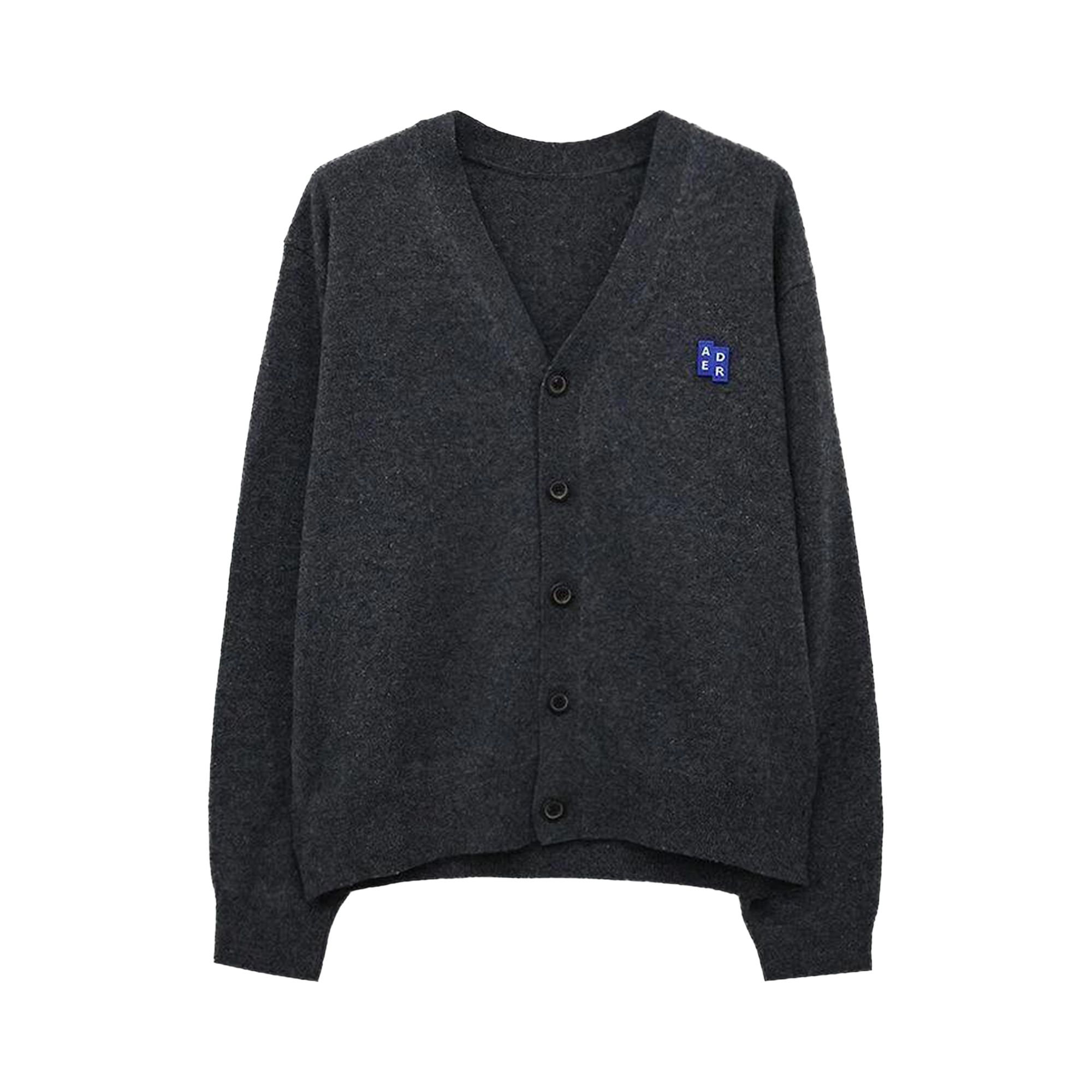 ADER ERROR Pre-owned Cardigan 'charcoal' | Grey | Men's Size L In Gray