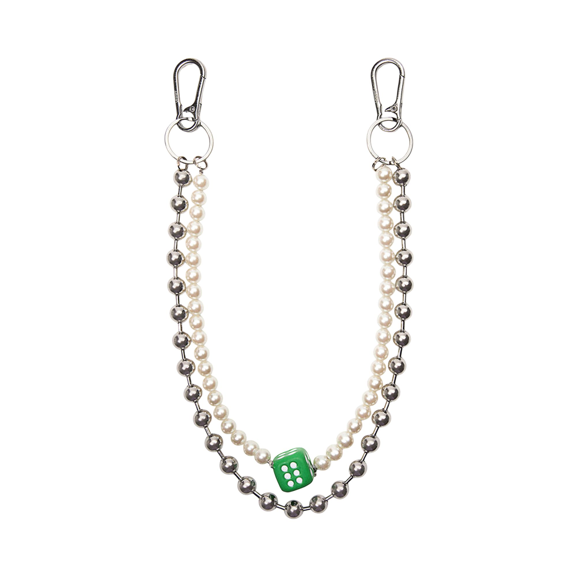 Pre-owned Veert The Ball Pear Dice Wallet Chain 'silver' | Men's Size Onesize