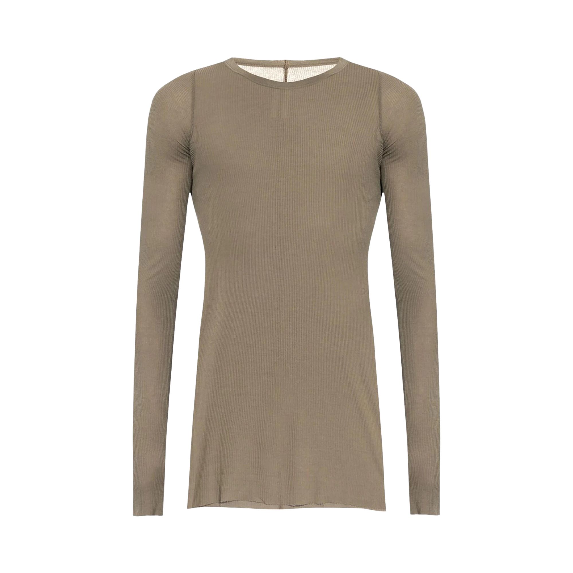 Pre-owned Rick Owens Rib Long-sleeve T 'darkdust' | Black | Men's Size L