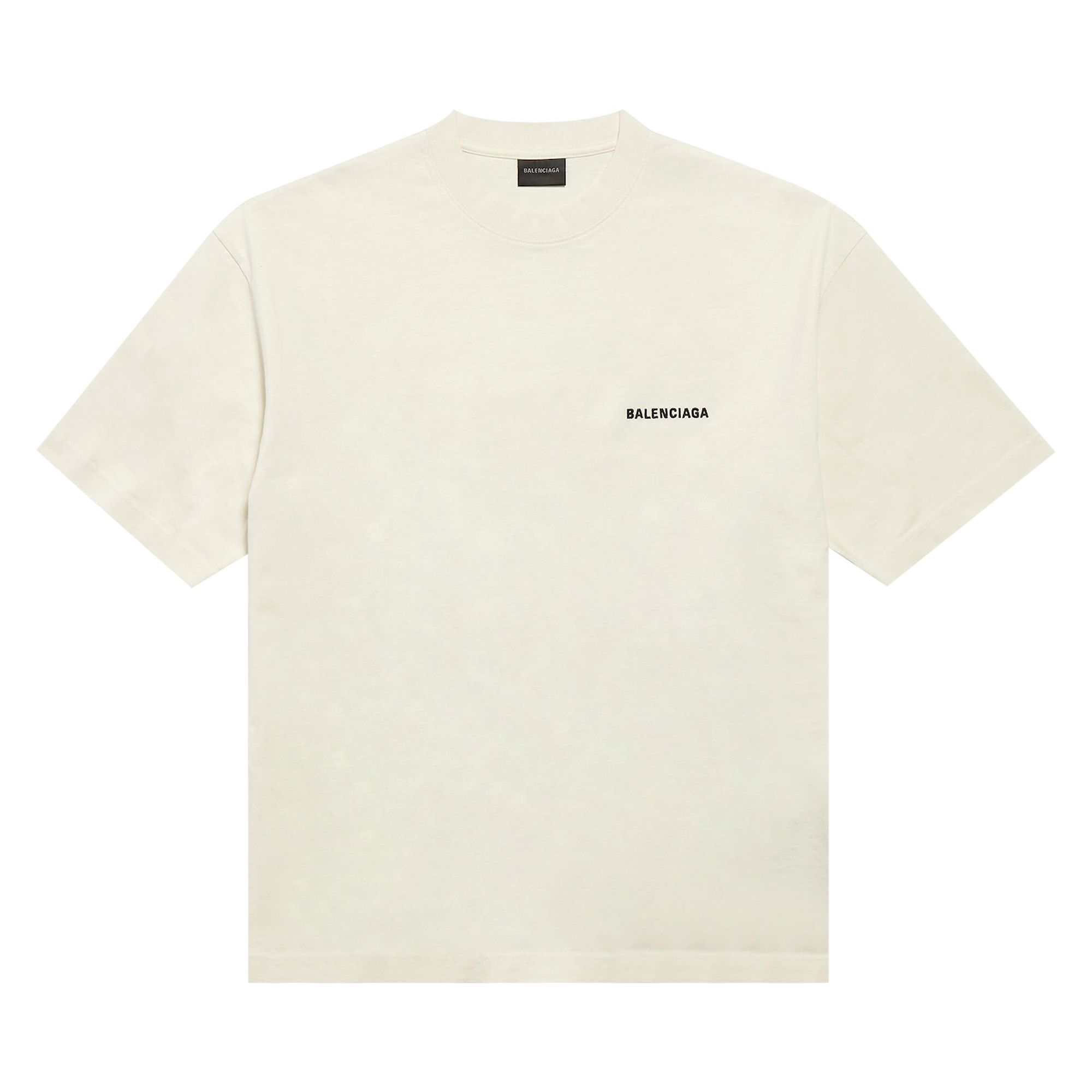 BALENCIAGA Pre-owned Medium Fit T-shirt 'beige' | Cream | Men's Size L In White