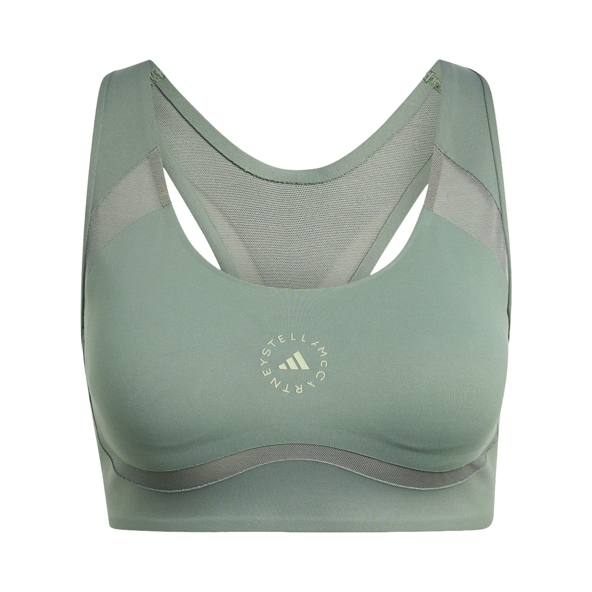 ADIDAS ORIGINALS Pre-owned Adidas X Stella Mccartney Power Impact Training Bra Medium Support 'stone Green' | Women's Size S