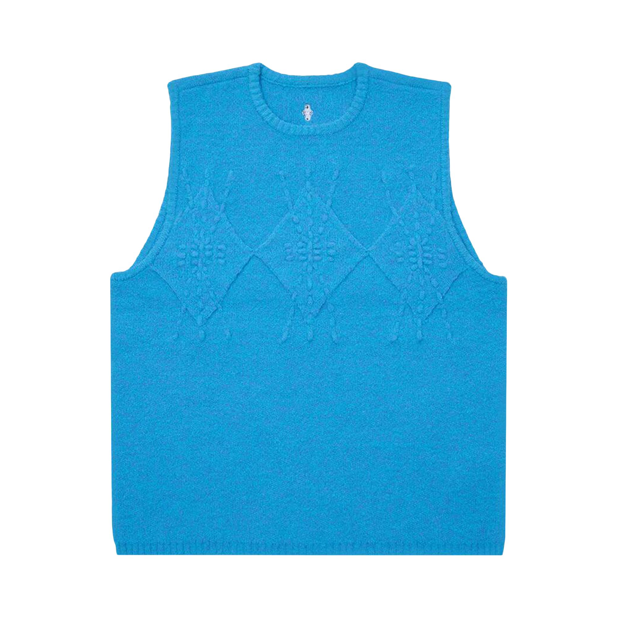 Pre-owned Ader Error Cable Knit Sleeveless Sweater 'sky Blue' | Men's Size L