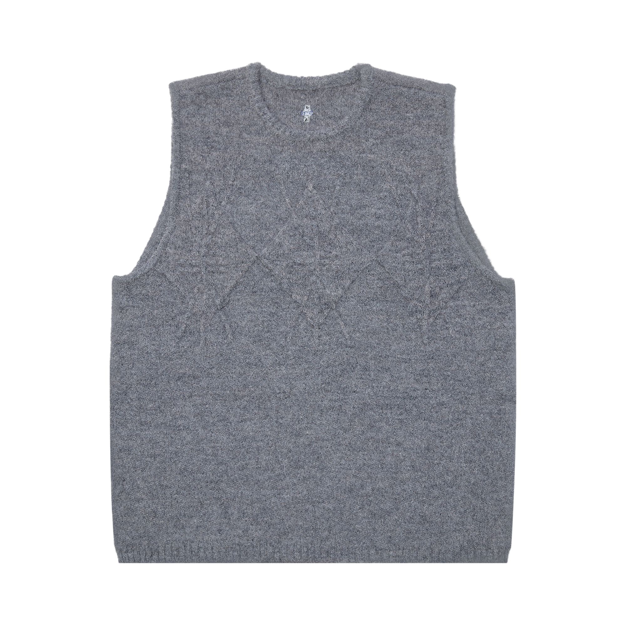 ADER ERROR Pre-owned Cable Knit Sleeveless Sweater 'grey' | Men's Size S In Gray
