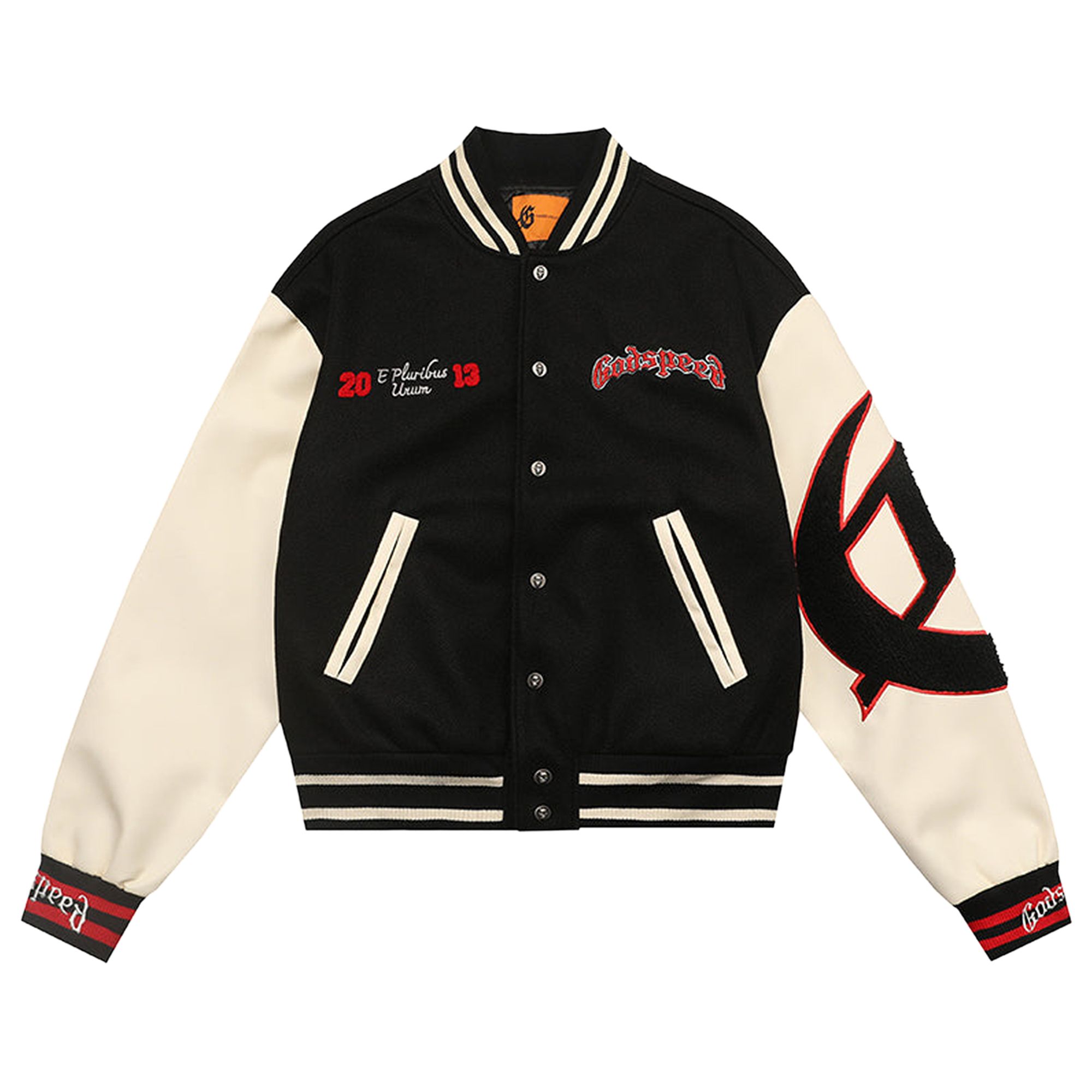 Pre-owned Godspeed Mankind Varsity Jacket 'black/red' | Men's Size L
