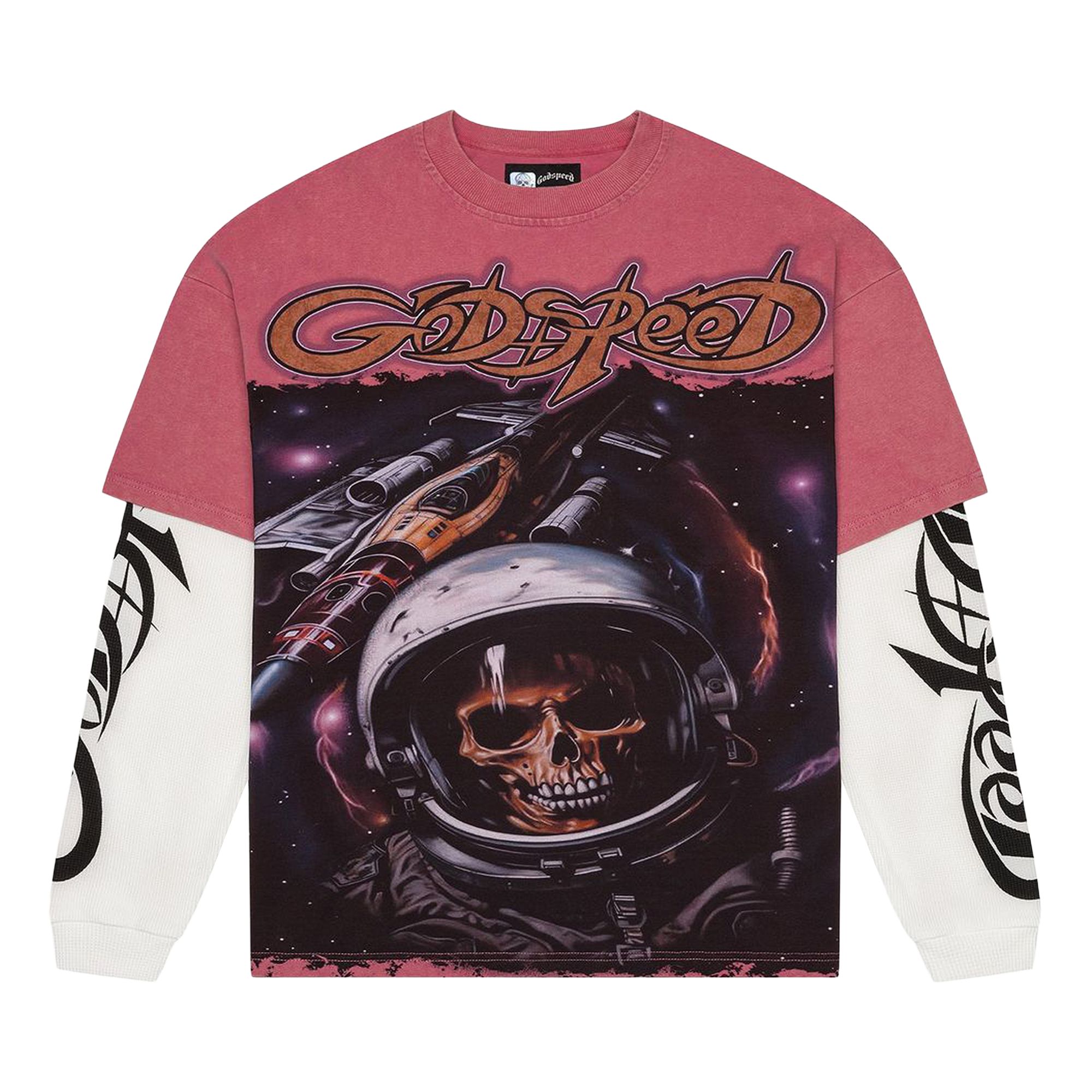 Pre-owned Godspeed Space Traveler Layered T-shirt 'pink' | Men's Size M