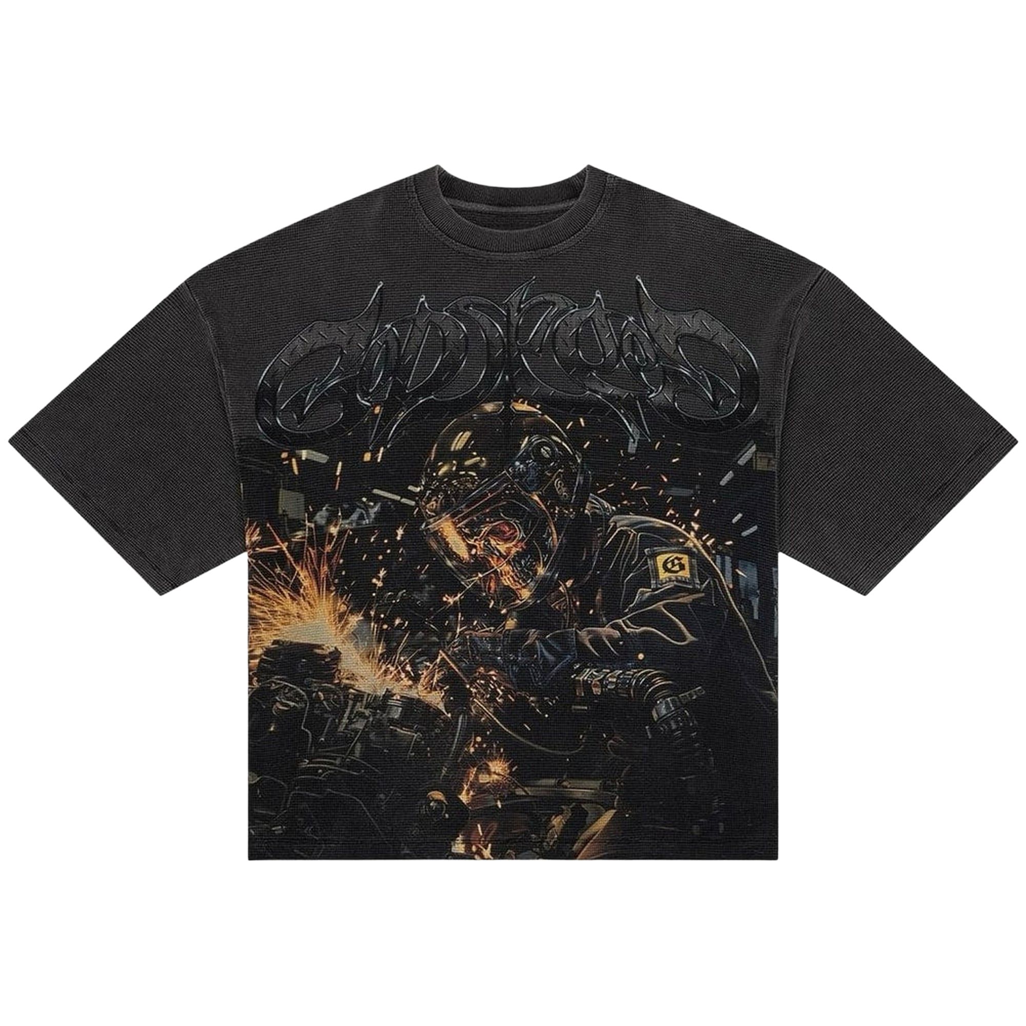 Pre-owned Godspeed Under Construction Thermal T-shirt 'grey Wash' | Men's Size Xxl In Gray