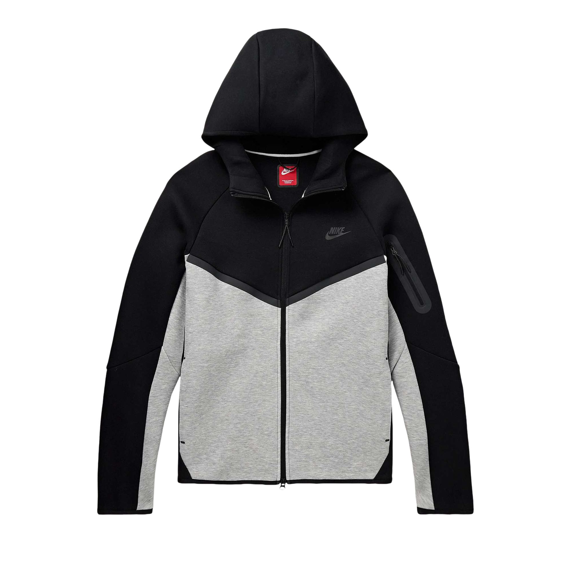 Pre-owned Nike Sportswear Tech Fleece Windrunner 'black/dark Grey Heather' | Men's Size Xl