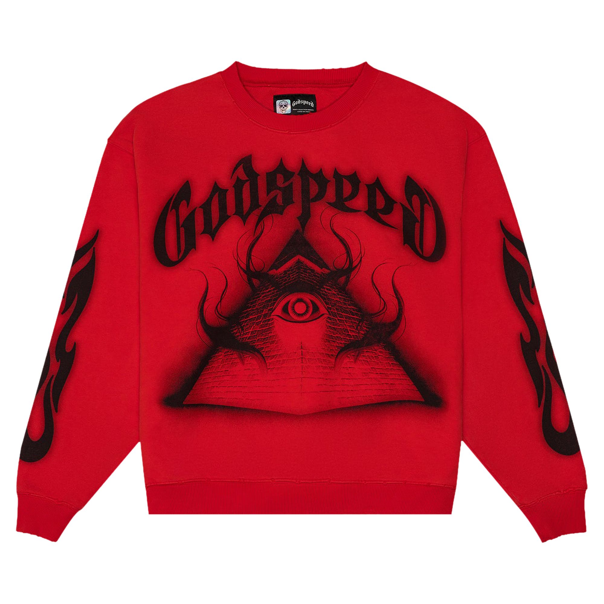 Click to view more detailed imagery on our partner's website Pre-owned Godspeed E.o.p Sweatshirt 'red' | Men's Size S