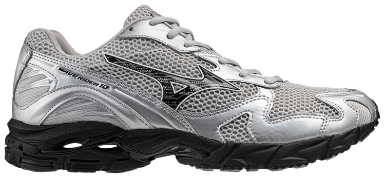 Mizuno Wave Rider 10 Silver Black