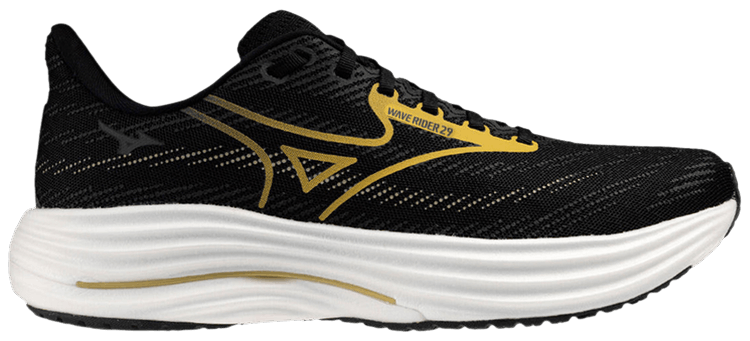 Mizuno Wave Rider 29 Black Gold White