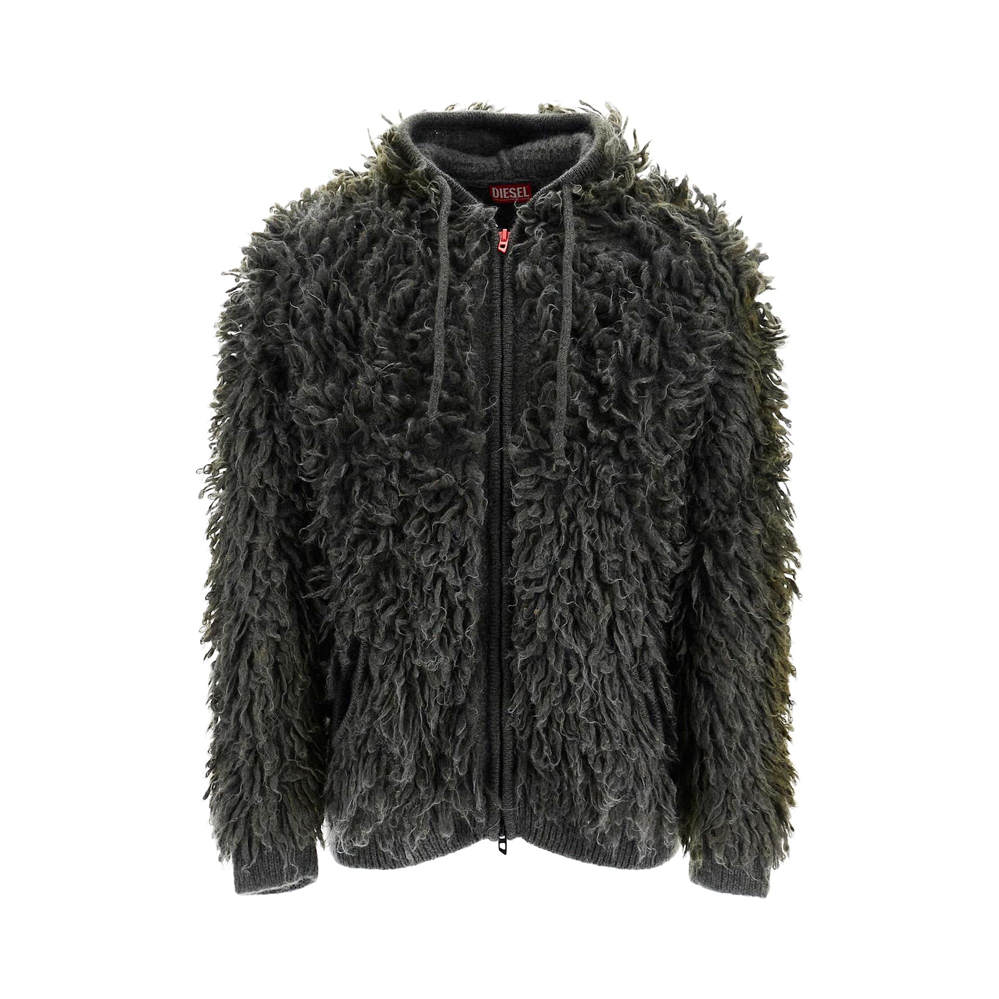 Pre-owned Diesel D-gir-s Track Zip Denim Hoodie 'blue' | Women's Size S