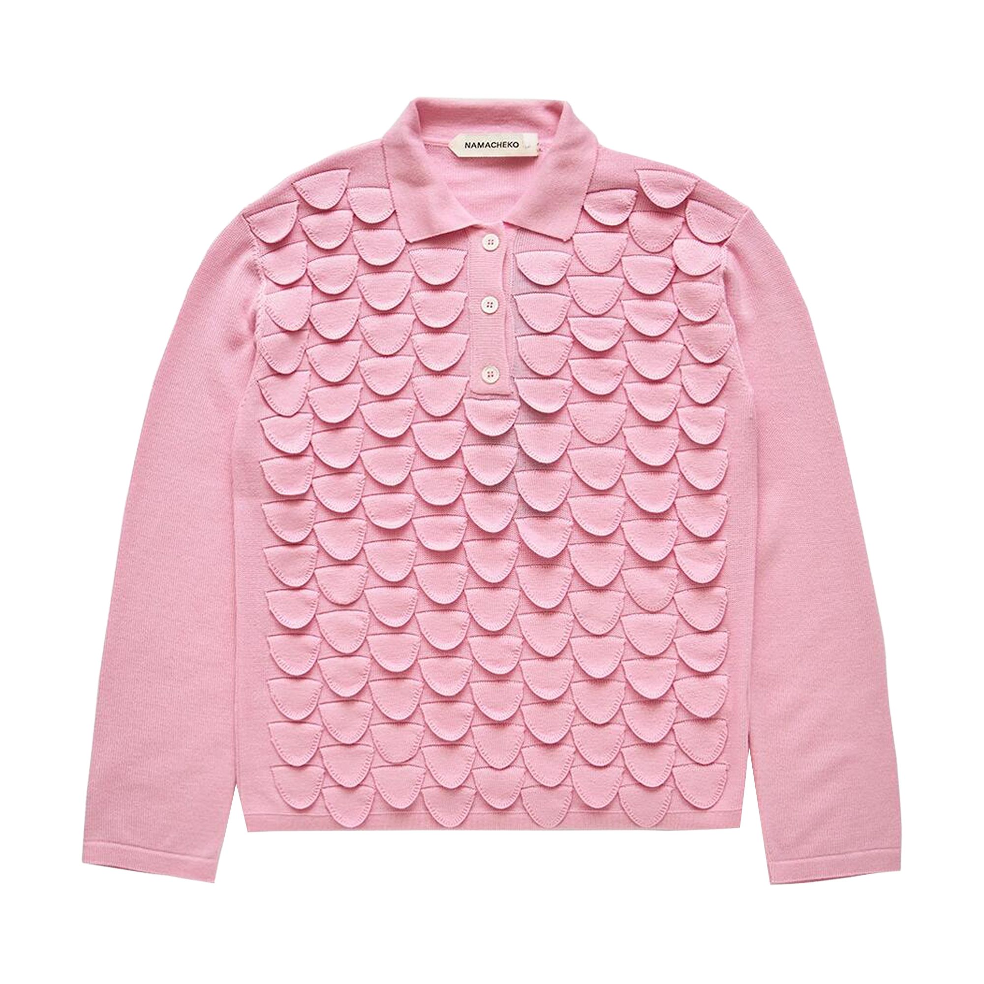 Pre-owned Namacheko Bird Feather Polo 'pink' | Men's Size L