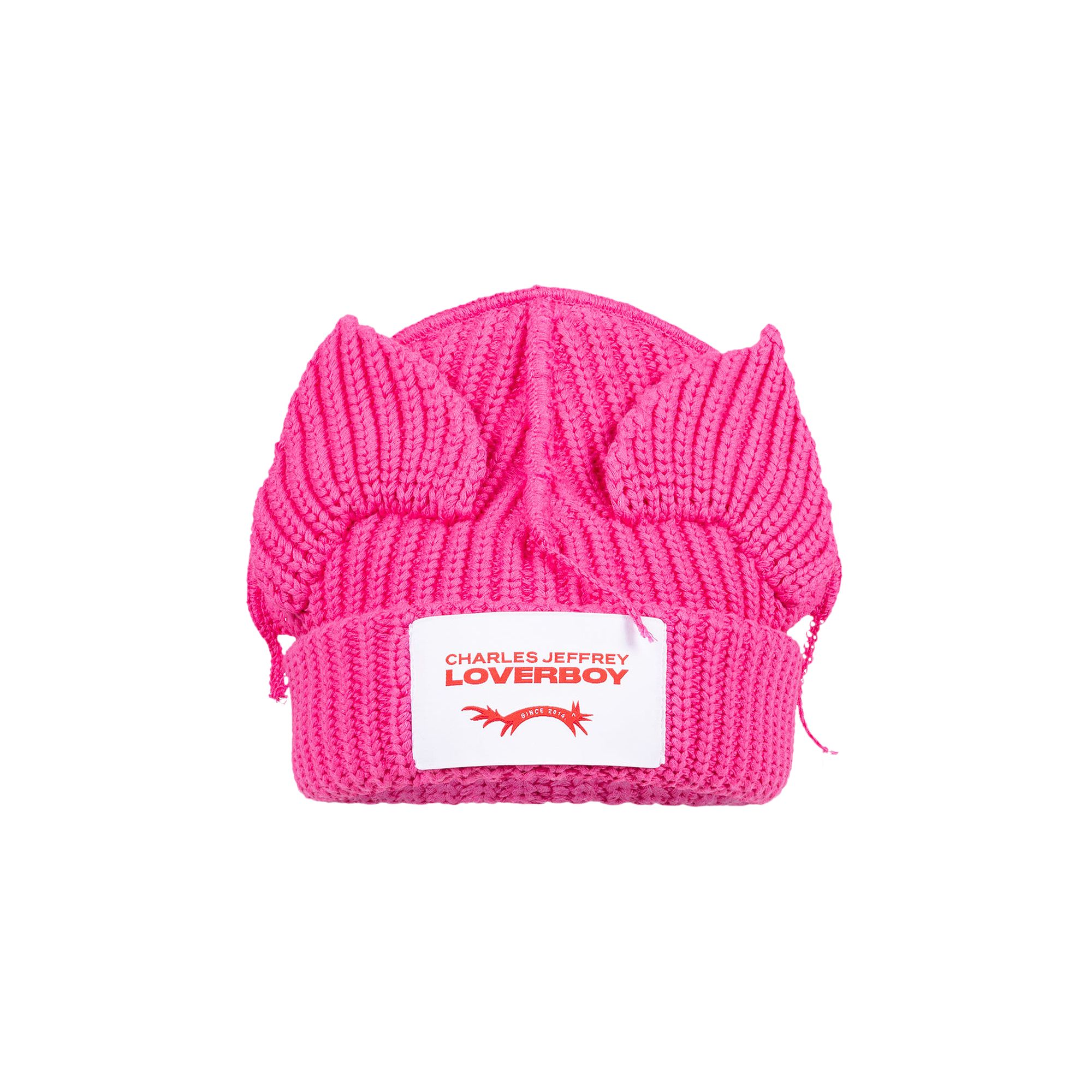 CHARLES JEFFREY LOVERBOY Pre-owned Chunky Ears Beanie 'pink' | Men's Size Onesize