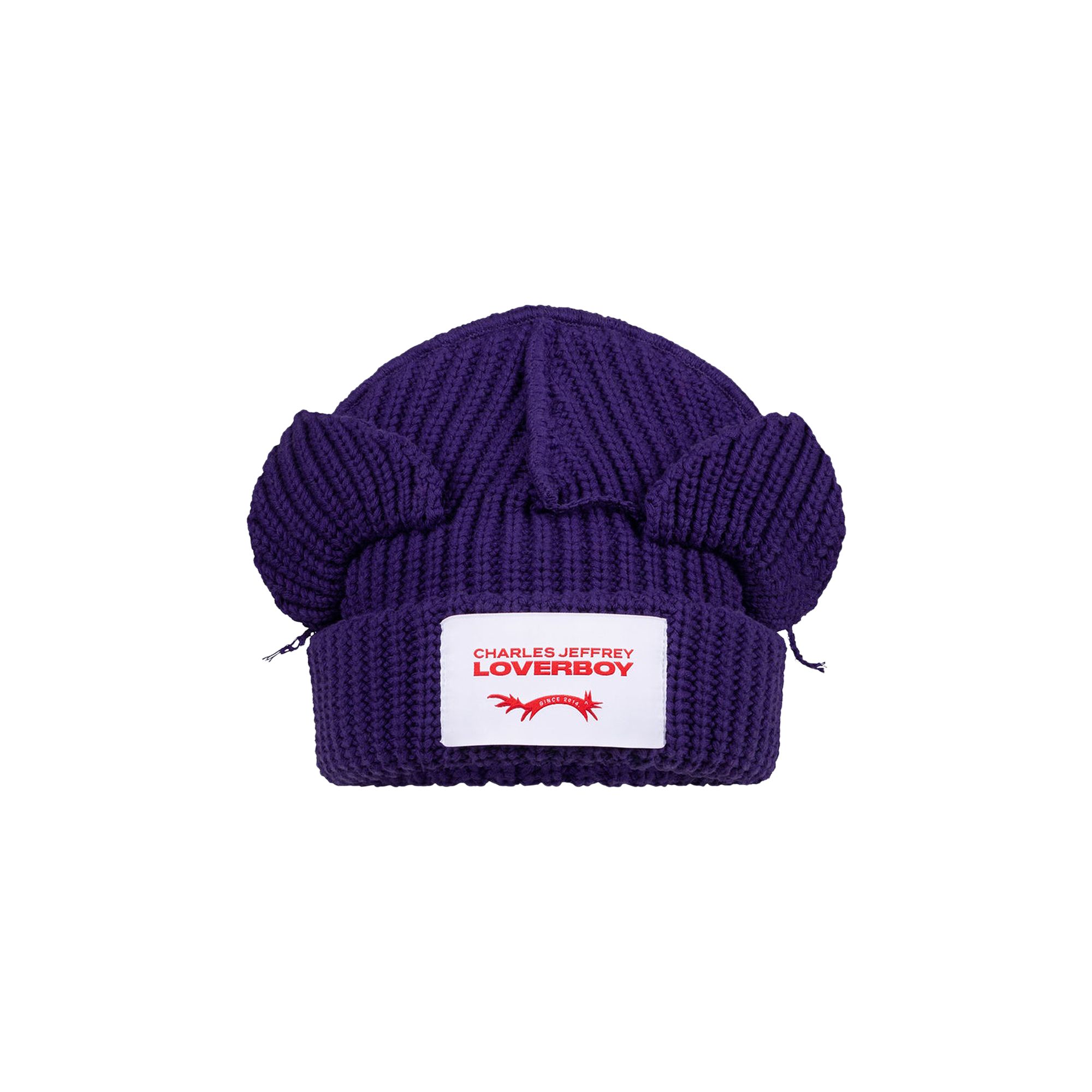 CHARLES JEFFREY LOVERBOY Pre-owned Chunky Ears Beanie 'purple' | Men's Size Onesize