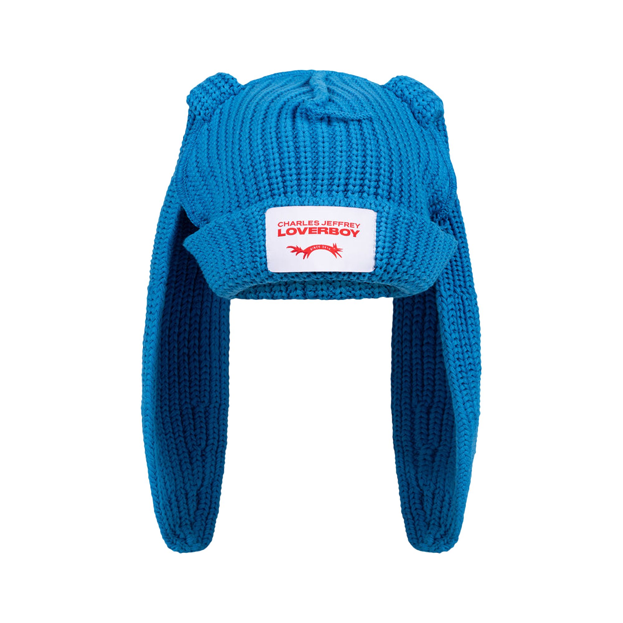 CHARLES JEFFREY LOVERBOY Pre-owned Chunky Rabbit Beanie 'light Blue' | Men's Size Onesize