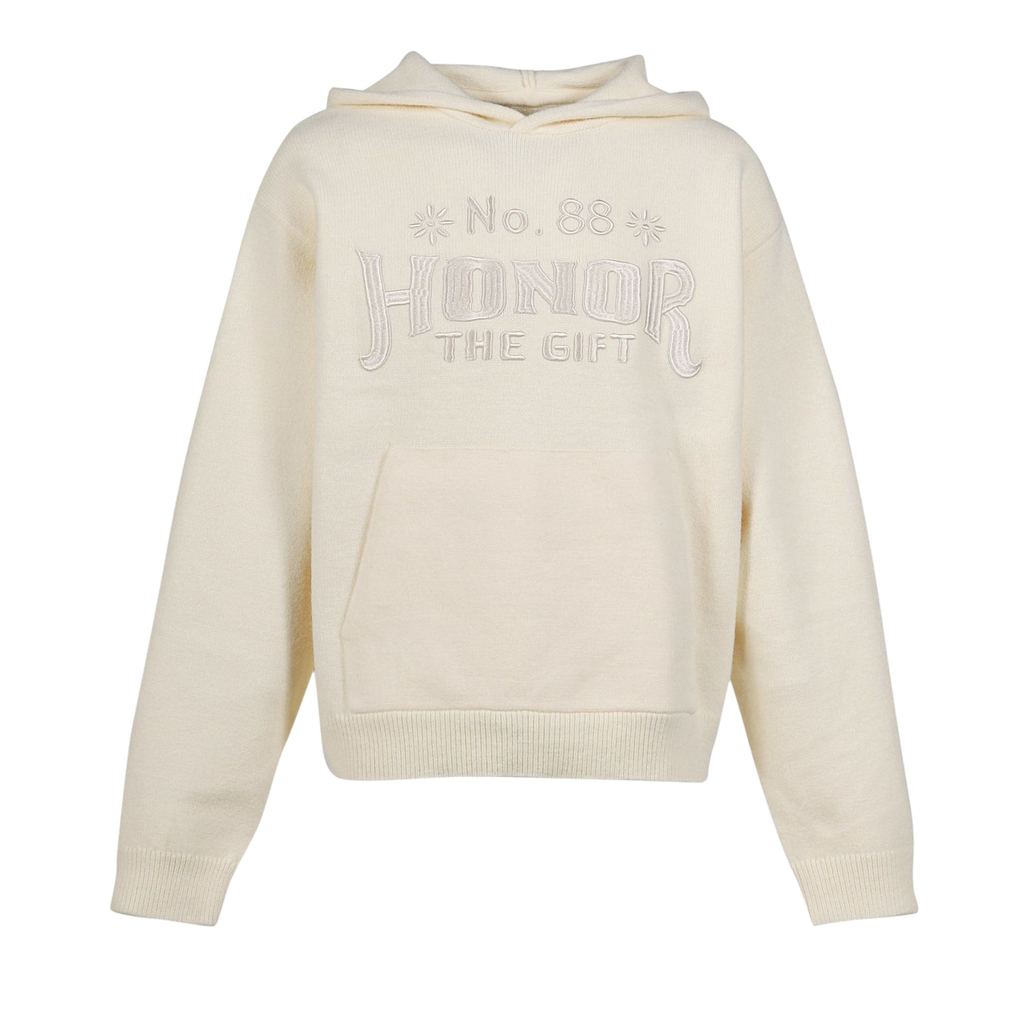 Pre-owned Honor The Gift Art Knit Hoodie 'bone' | White | Men's Size S