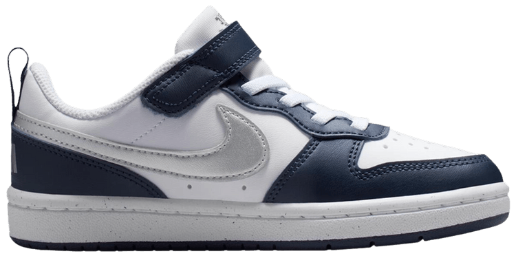 Nike Court Borough Low Recraft PS White Metallic Silver