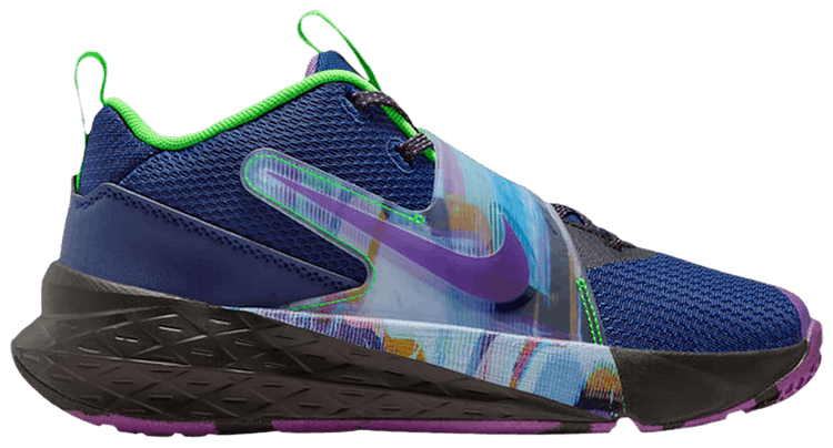 Nike Team Hustle D12 GS Blue Void Vivid Purple Black