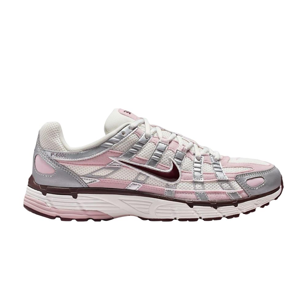 Click to view more detailed imagery on our partner's website Pre-owned Nike Wmns P-6000 'silver Burgundy Plum Chalk' | Red | Women's Size 8.5