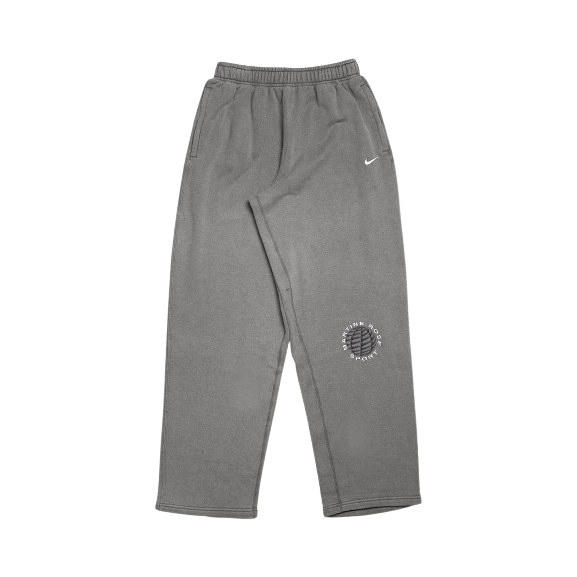 Pre-owned Nike X Martine Rose Fleece Pants 'charcoal Grey/white' | Men's Size L In Gray