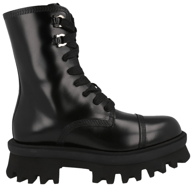 Ferragamo Wmns Kira Combat Boot Black