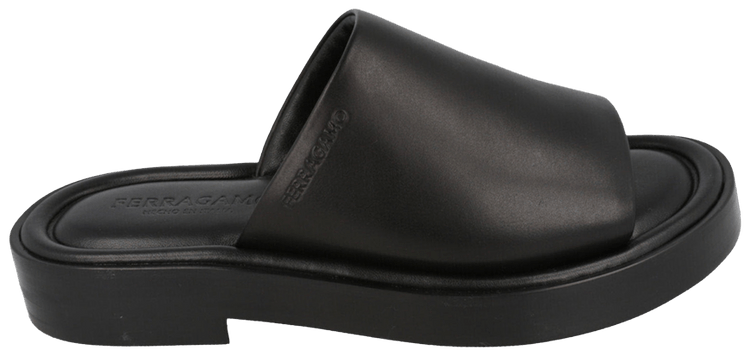 Ferragamo Giuone Slide Sandal Black