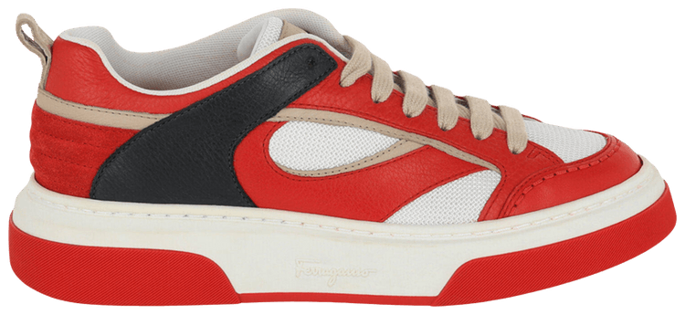 Ferragamo Cassini Low Sneaker Red