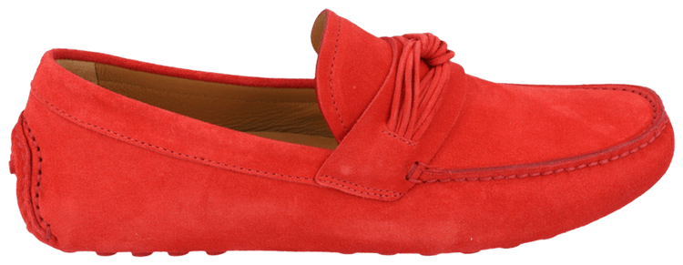 Ferragamo Forbes Suede Driver Red