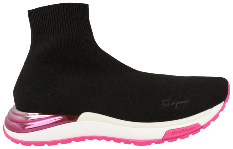 Ferragamo Wmns Ninette High Sock Sneaker White