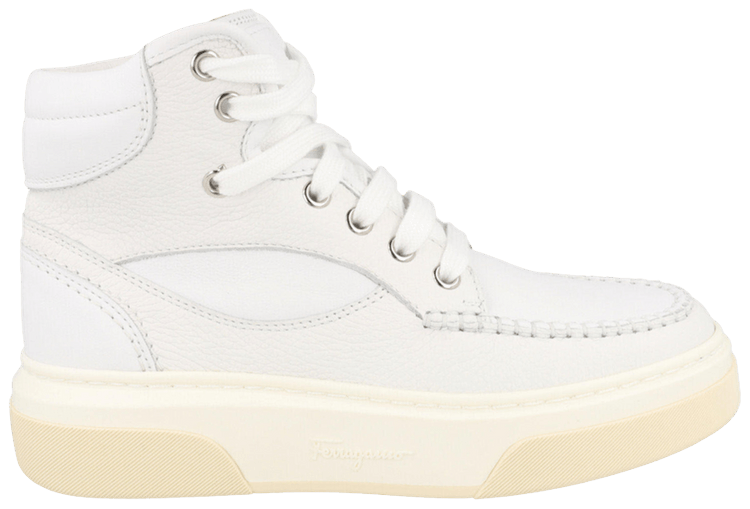 Ferragamo Wmns Cassina High Sneaker White
