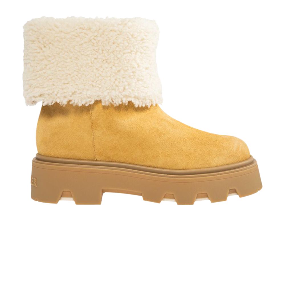 Pre-owned Moncler Wmns Aurea Mid Ankle Boot 'tan' | Women's Size 37 In Brown