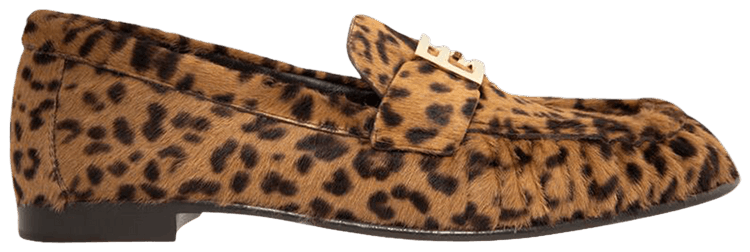 Fendi Wmns Baguette Loafer Leopard Brown