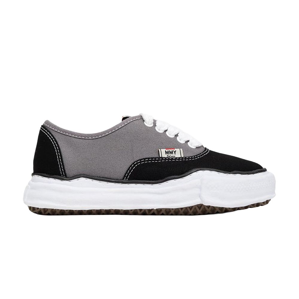 Pre-owned Miharayasuhiro Maison Mihara Yasuhiro Baker Og Sole Bicolor Canvas Low 'black Grey' | Men's Size 36 In Gray